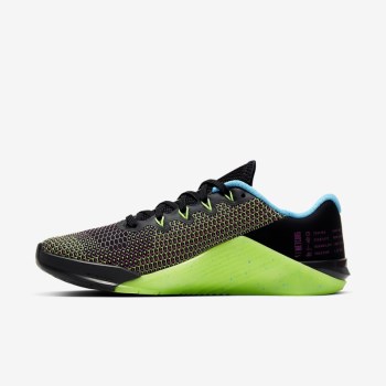 Nike Metcon 5 AMP - Női Edzőcipő - Fekete/Zöld/Kék/Rózsaszín